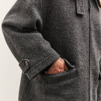 7115 by Szeki Blouson Short Coat, Heather Gray