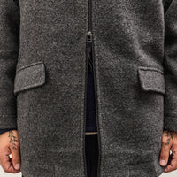 7115 by Szeki Blouson Short Coat, Heather Gray