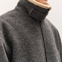 7115 by Szeki Blouson Short Coat, Heather Gray