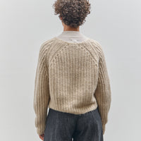 7115 by Szeki Chunky Cropped Sweater, Light Taupe