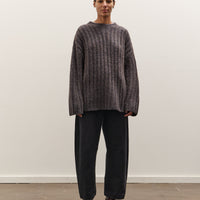 7115 by Szeki Chunky Mockneck Sweater, Dark Plum