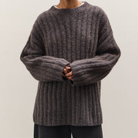 7115 by Szeki Chunky Mockneck Sweater, Dark Plum