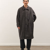 7115 by Szeki Cuffed Wool Coat Unisex, Heathered Taupe