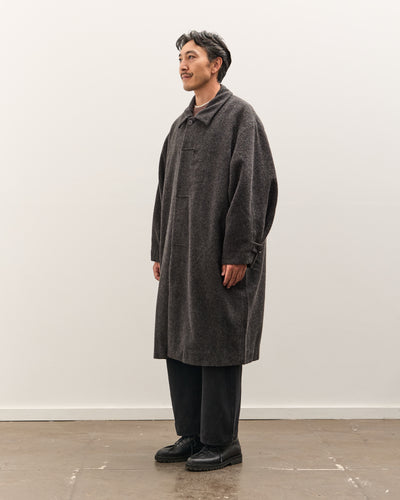 7115 by Szeki Cuffed Wool Coat Unisex, Heathered Taupe