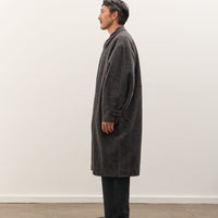 7115 by Szeki Cuffed Wool Coat Unisex, Heathered Taupe