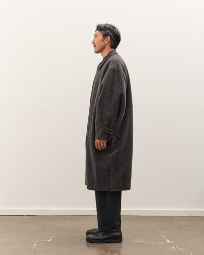 7115 by Szeki Cuffed Wool Coat Unisex, Heathered Taupe