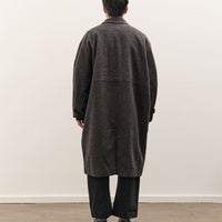 7115 by Szeki Cuffed Wool Coat Unisex, Heathered Taupe