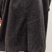 7115 by Szeki Cuffed Wool Coat Unisex, Heathered Taupe