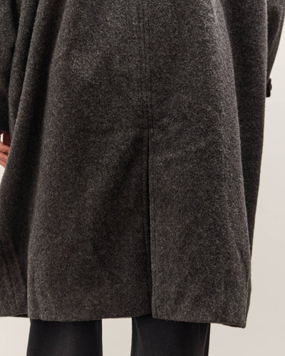 7115 by Szeki Cuffed Wool Coat Unisex, Heathered Taupe