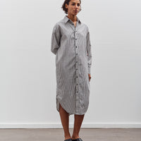 7115 by Szeki Striped Dolman Maxi, Navy Stripes