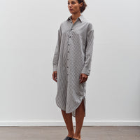 7115 by Szeki Striped Dolman Maxi, Navy Stripes