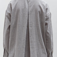 7115 by Szeki Striped Dolman Maxi, Navy Stripes