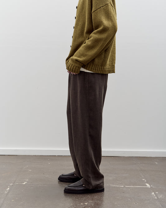 7115 by Szeki Elastic Drop Crotch Trousers, Olive Gray
