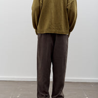 7115 by Szeki Elastic Drop Crotch Trousers, Olive Gray