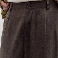 7115 by Szeki Elastic Drop Crotch Trousers, Olive Gray