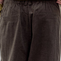 7115 by Szeki Elastic Drop Crotch Trousers, Olive Gray
