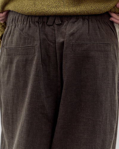 7115 by Szeki Elastic Drop Crotch Trousers, Olive Gray