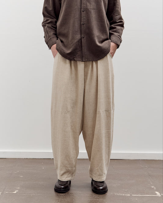 7115 by Szeki Elastic Panel Barrel Trouser, Oatmeal