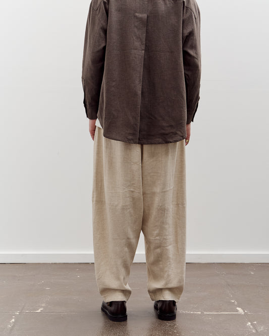 7115 by Szeki Elastic Panel Barrel Trouser, Oatmeal