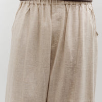 7115 by Szeki Elastic Panel Barrel Trouser, Oatmeal