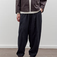 7115 by Szeki Elastic Panel Barrel Trouser, Navy Black
