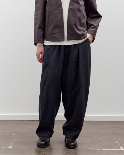 7115 by Szeki Elastic Panel Barrel Trouser, Navy Black