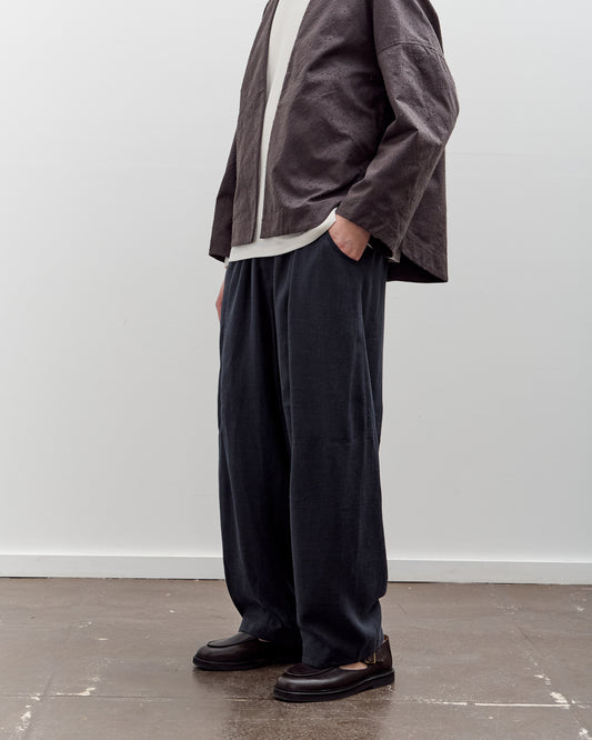 7115 by Szeki Elastic Panel Barrel Trouser, Navy Black