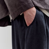 7115 by Szeki Elastic Panel Barrel Trouser, Navy Black
