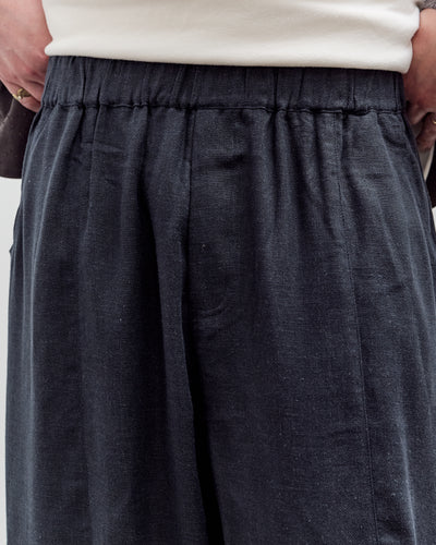 7115 by Szeki Elastic Panel Barrel Trouser, Navy Black