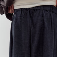 7115 by Szeki Elastic Panel Barrel Trouser, Navy Black