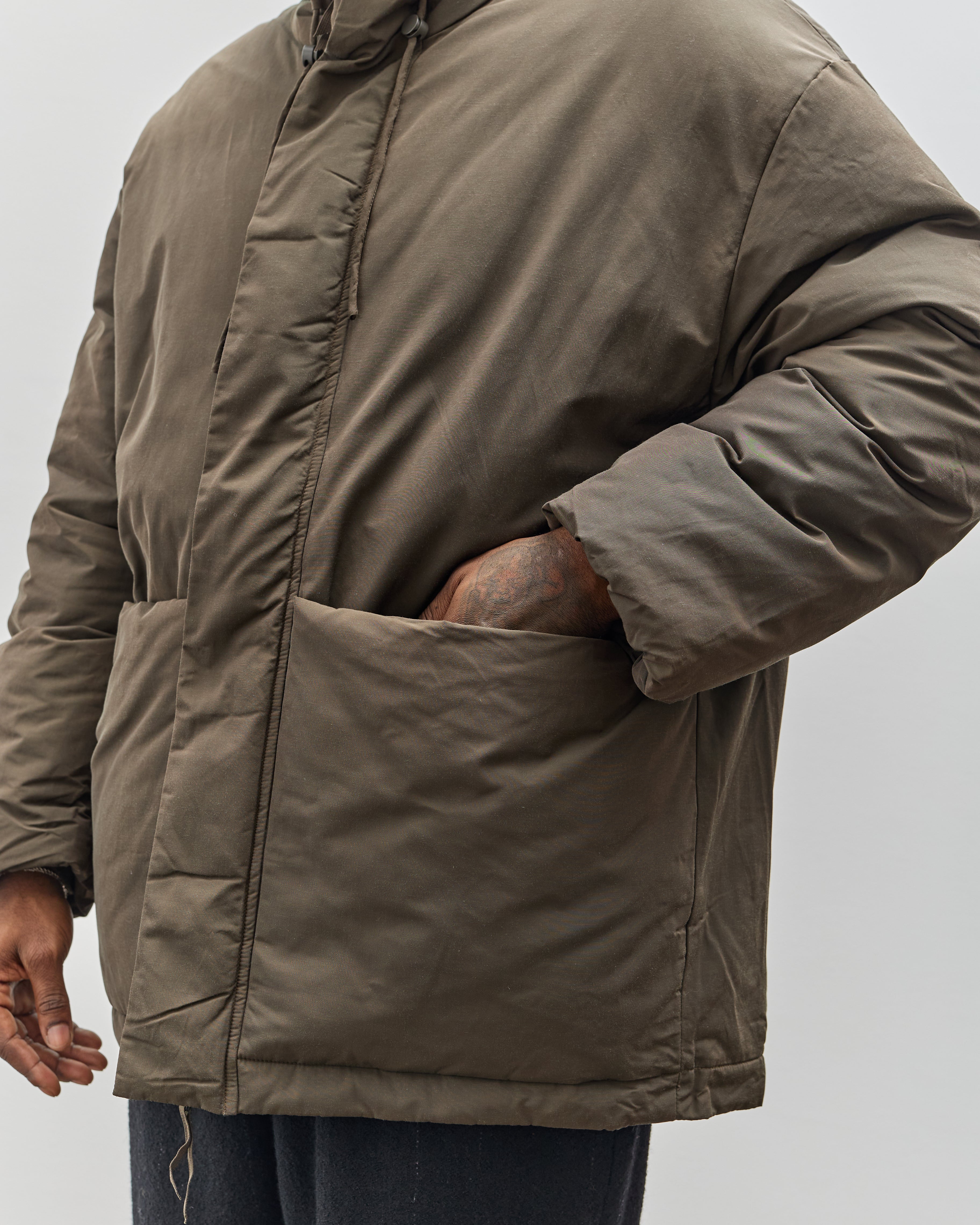 7115 by Szeki Unisex Hooded Puffer, Olive – Glasswing