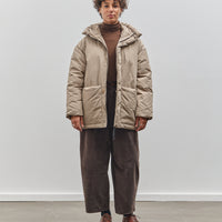 7115 by Szeki Hooded Puffer, Taupe