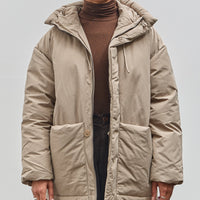 7115 by Szeki Hooded Puffer, Taupe