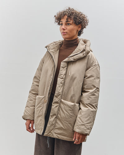 7115 by Szeki Hooded Puffer, Taupe