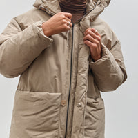 7115 by Szeki Hooded Puffer, Taupe