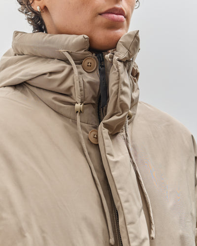 7115 by Szeki Hooded Puffer, Taupe