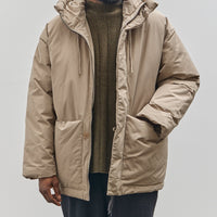 7115 by Szeki Unisex Hooded Puffer, Taupe