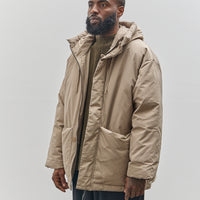 7115 by Szeki Unisex Hooded Puffer, Taupe