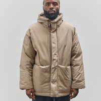 7115 by Szeki Unisex Hooded Puffer, Taupe