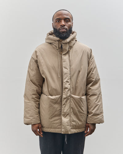 7115 by Szeki Unisex Hooded Puffer, Taupe