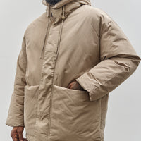 7115 by Szeki Unisex Hooded Puffer, Taupe