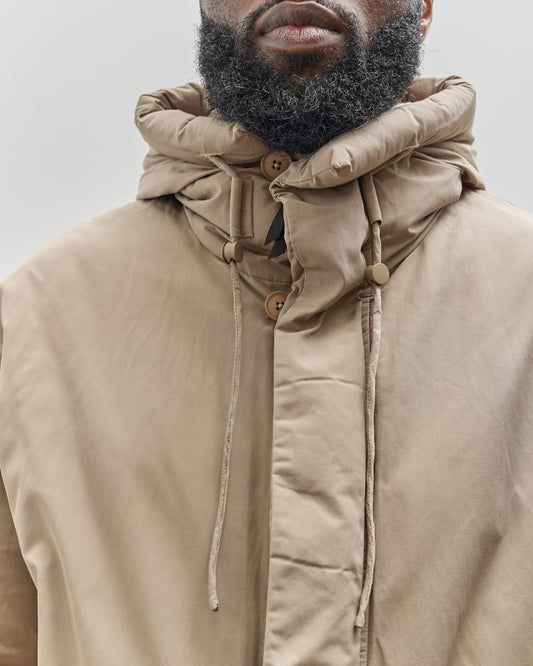 7115 by Szeki Unisex Hooded Puffer, Taupe