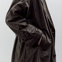 7115 by Szeki Long Rain Trench Unisex, Waxed Edition, Deep Olive