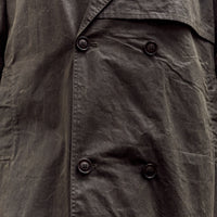 7115 by Szeki Long Rain Trench Unisex, Waxed Edition, Deep Olive