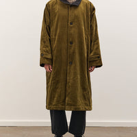 7115 by Szeki Padded Corduroy Fleece Coat, Deep Olive