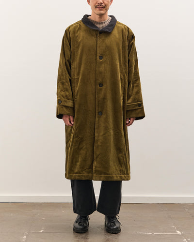 7115 by Szeki Padded Corduroy Fleece Coat, Deep Olive