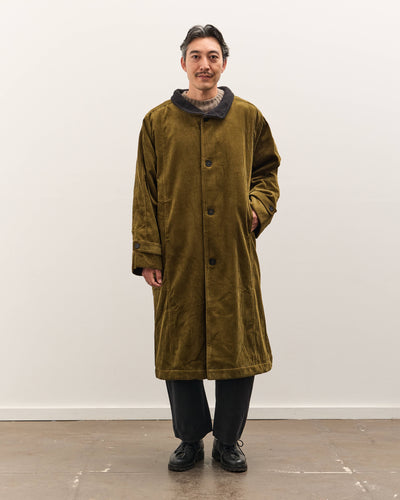 7115 by Szeki Padded Corduroy Fleece Coat, Deep Olive