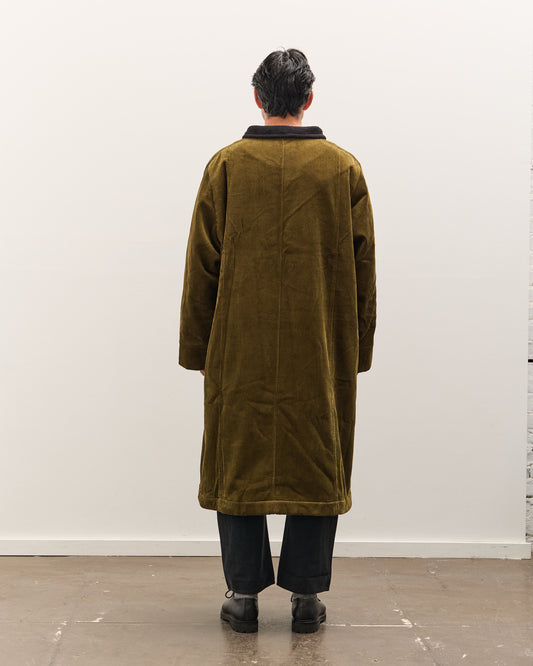 7115 by Szeki Padded Corduroy Fleece Coat, Deep Olive