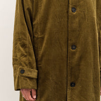 7115 by Szeki Padded Corduroy Fleece Coat, Deep Olive
