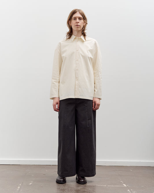 7115 by Szeki Papery 3/4 Button Down Unisex, Rice White